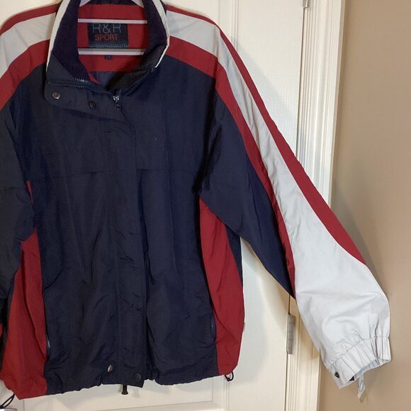 R&R Sport Men's Lightweight Jacket Size L Hiking Walking Casual Windbreaker Rain - Picture 2 of 13